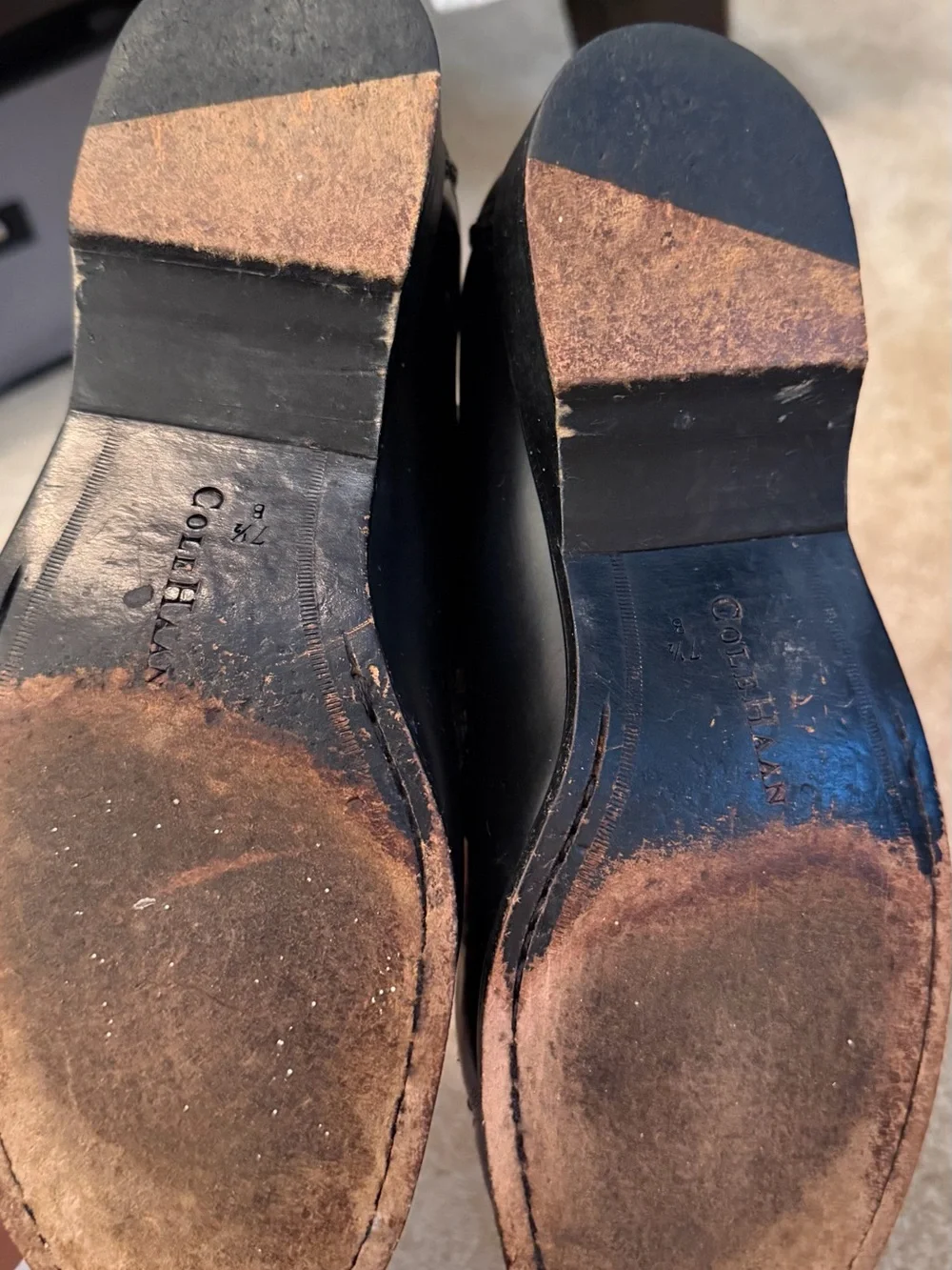 Cole Haan Black Leather Women’s Penny Loafers